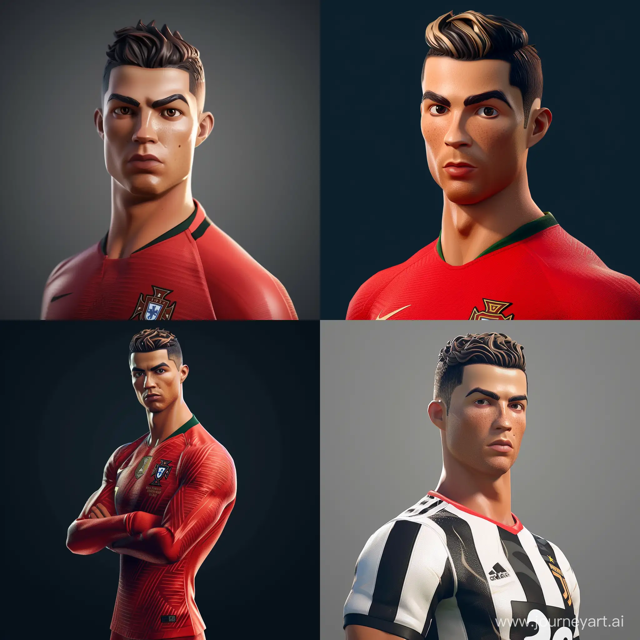 Cristiano-Ronaldo-Playing-Fortnite-in-3D-Style