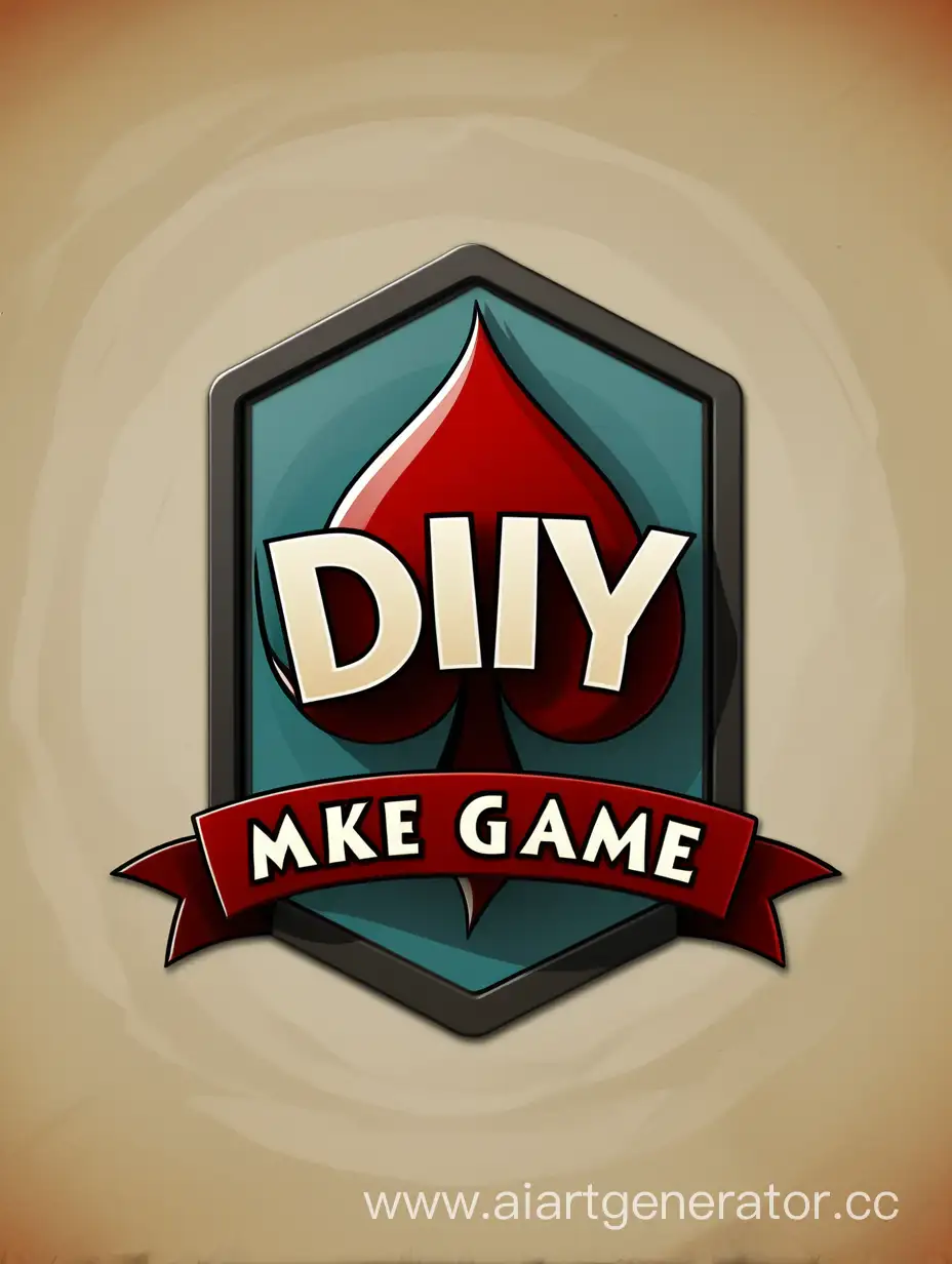 Логотип для самоделки "сделай сам карточную настольную игру"