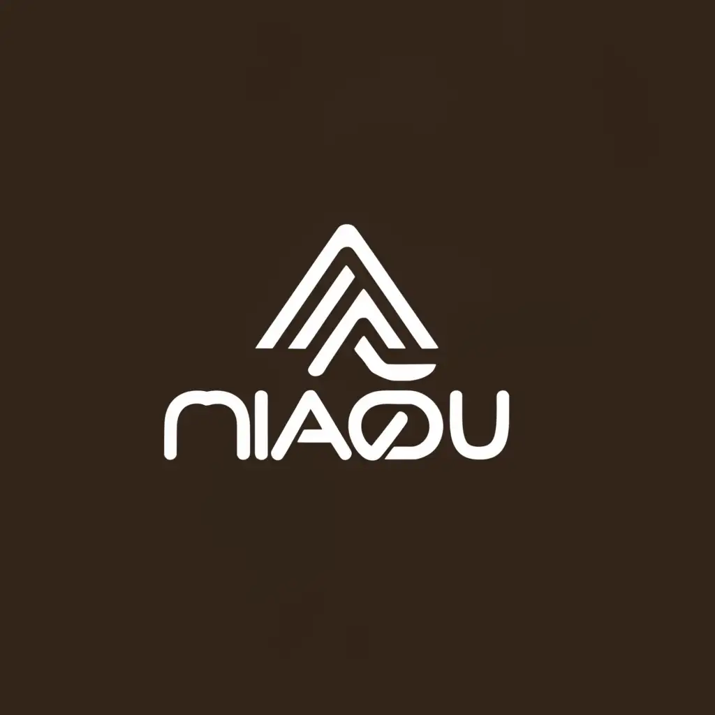 a logo design,with the text "miaodu", main symbol:Mountain,Moderate,be used in Internet industry,clear background