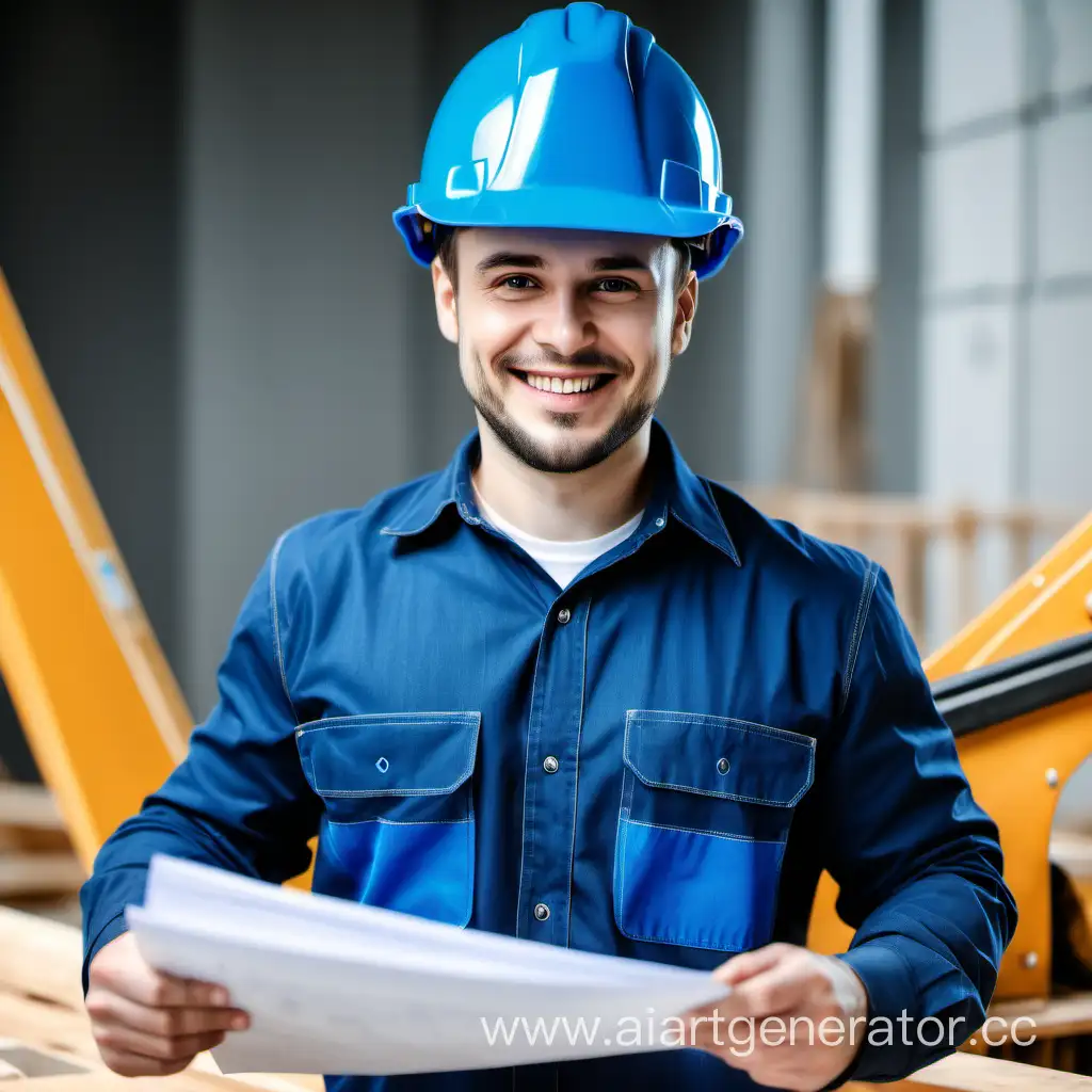 Happy-Employee-in-Blue-Construction-Helmet-Holding-Papers