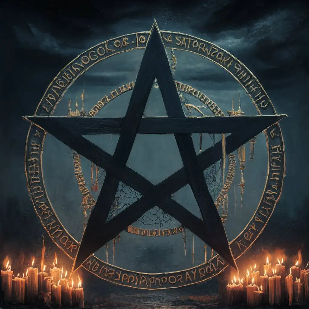 Dark Ritual Satanic Pentagram Invocation