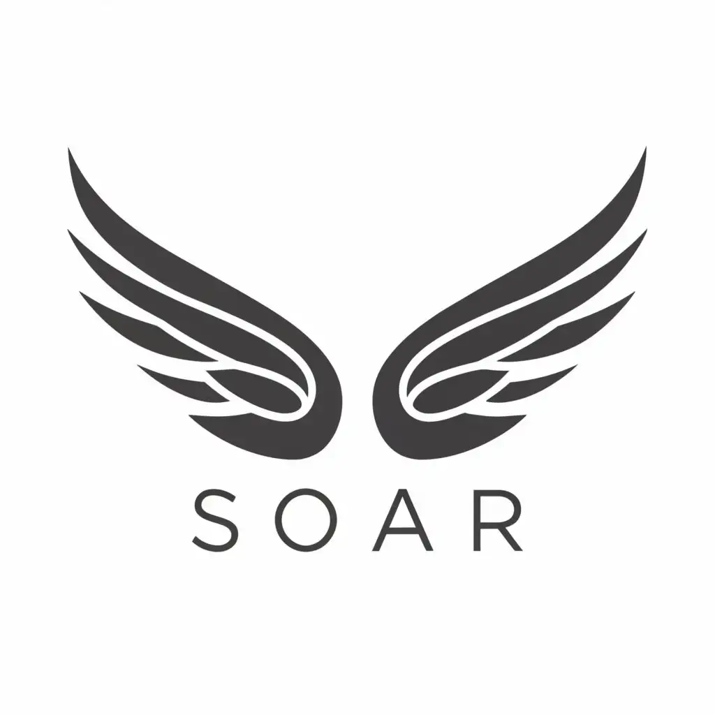 a logo design,with the text 'Soar', main symbol:wings, Moderate, be used in Travel industry, clear background