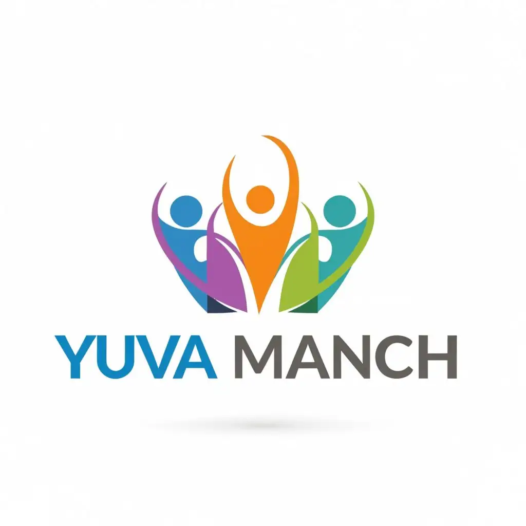 logo, A group of Educated Persons, with the text "Yuva Manch", typography