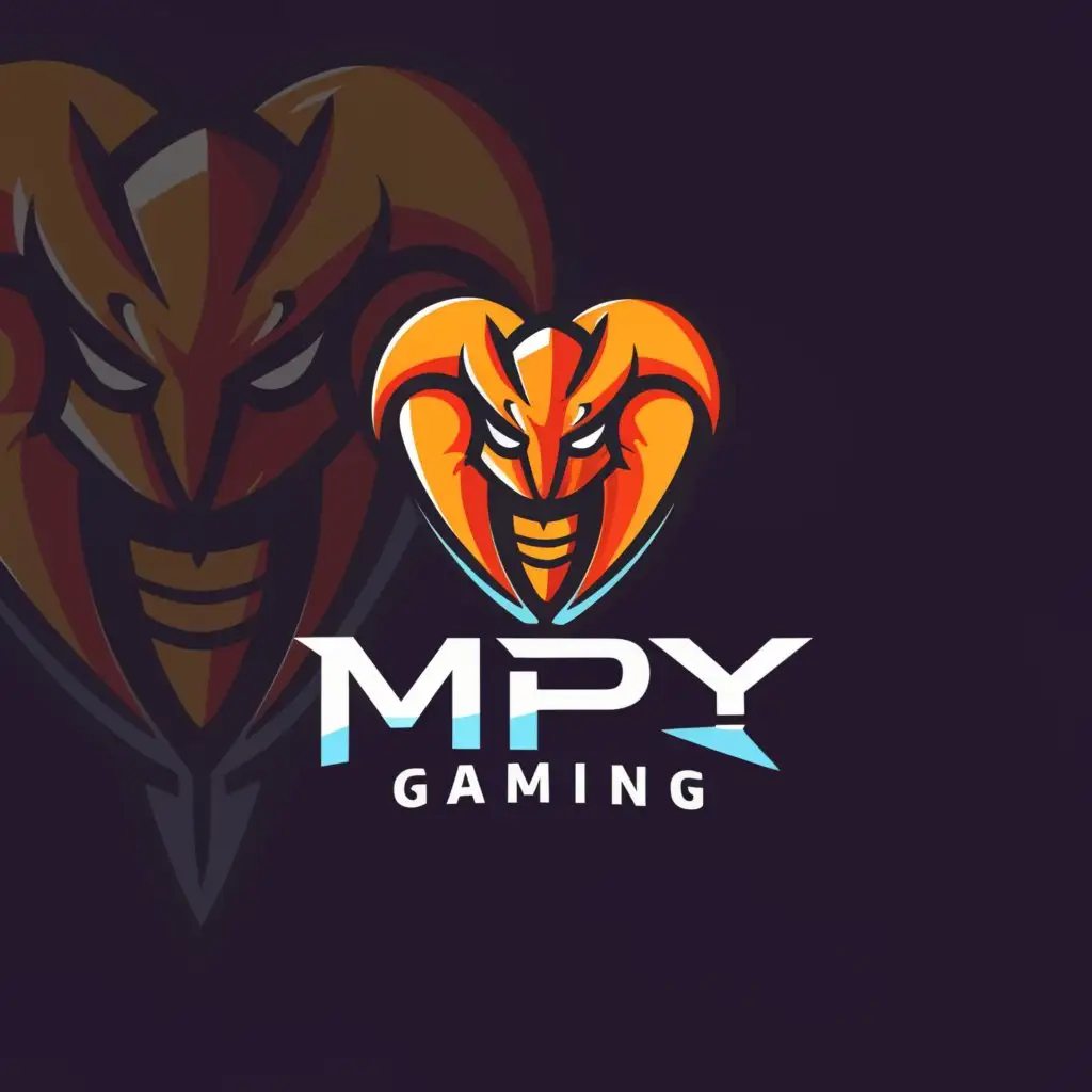 a logo design,with the text "MPY GAMING", main symbol:Viper,Moderate,be used in Entertainment industry,clear background