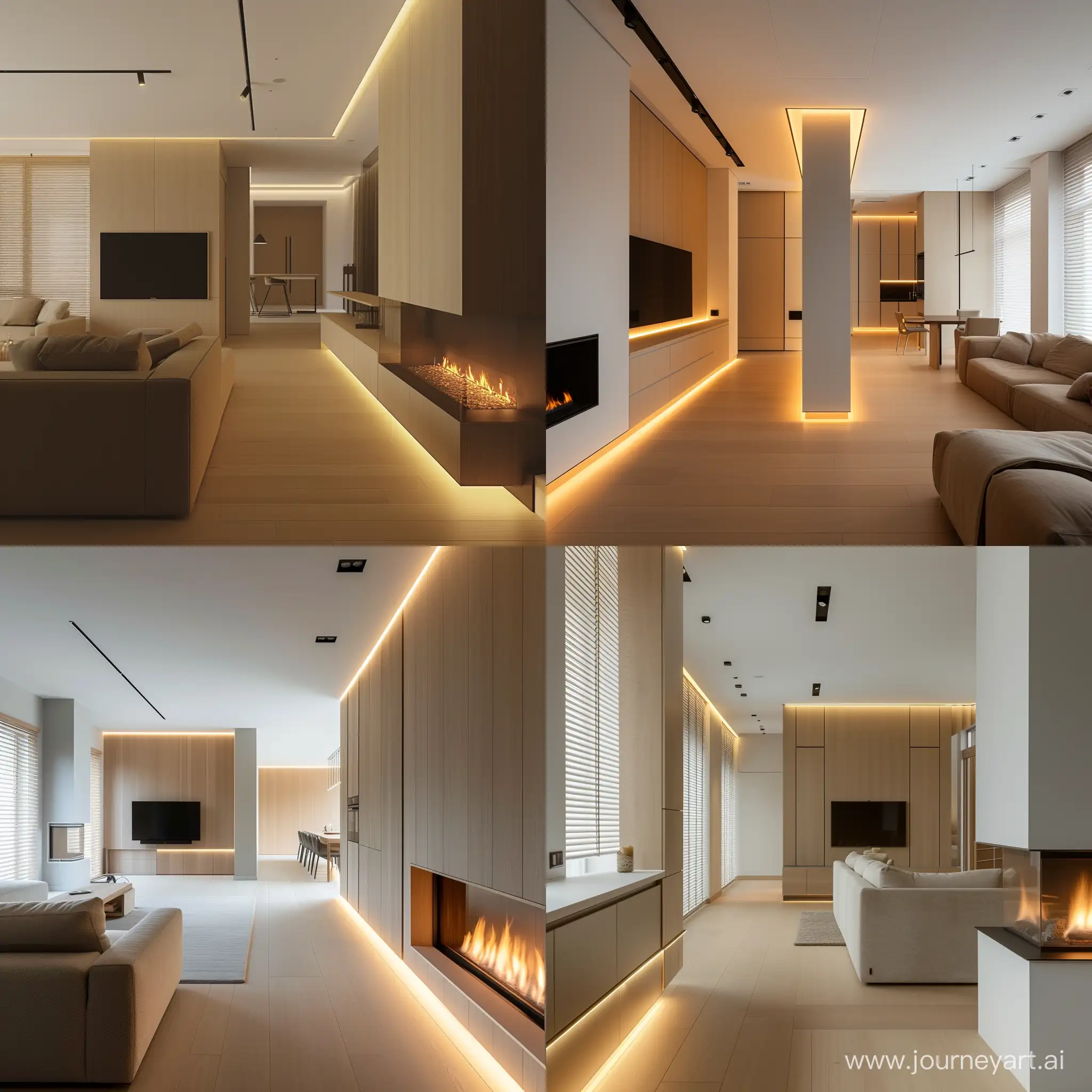 Modern-Minimalist-Interior-with-Illuminated-Veneered-Panels-and-Stylish-Furnishings