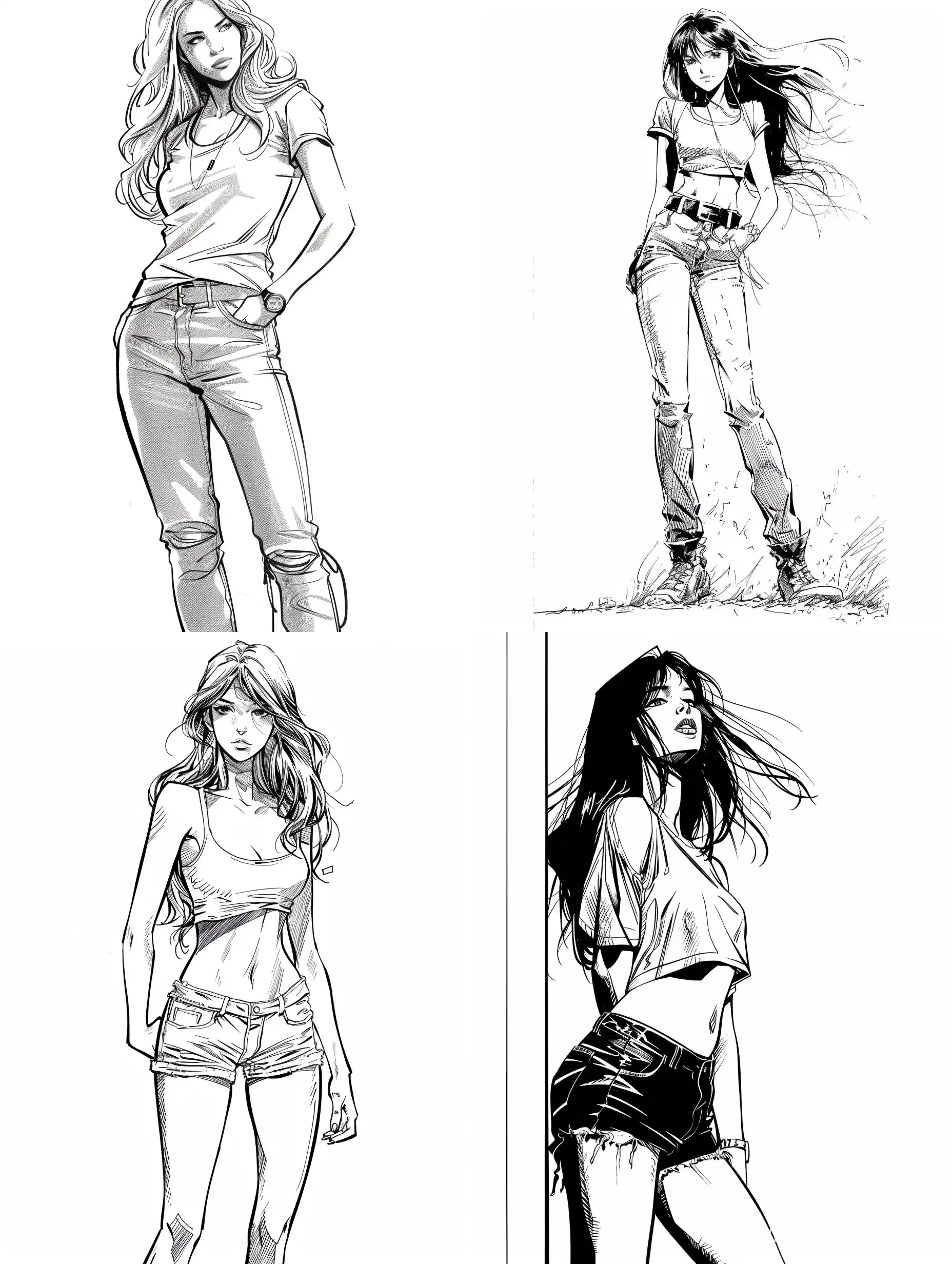 Dynamic-Comic-Style-Illustration-of-a-Beautiful-Girl-by-Scott-Campbell