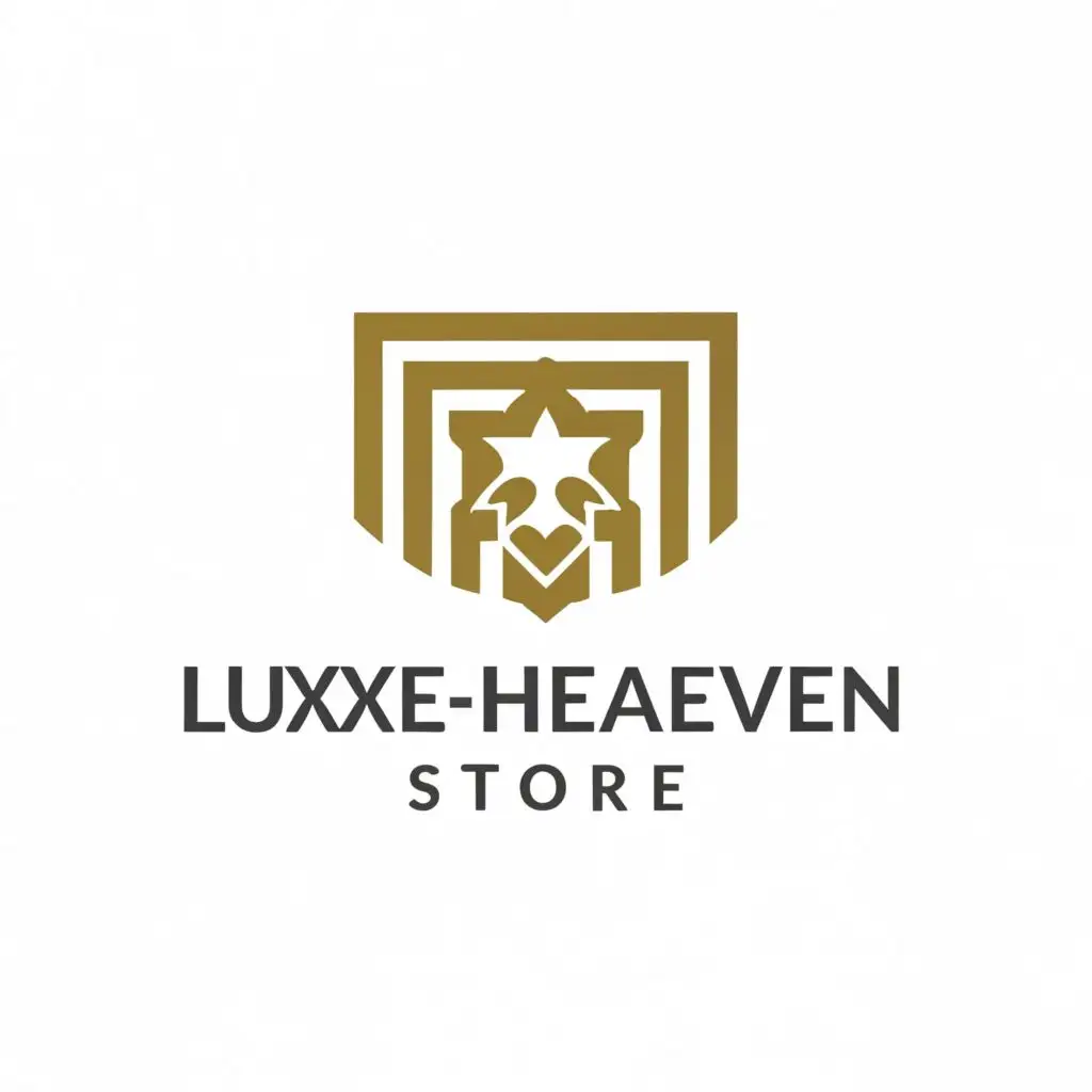 a logo design,with the text "LuxeHeavenStore", main symbol:LuxeHeaven,Moderate,be used in Retail industry,clear background