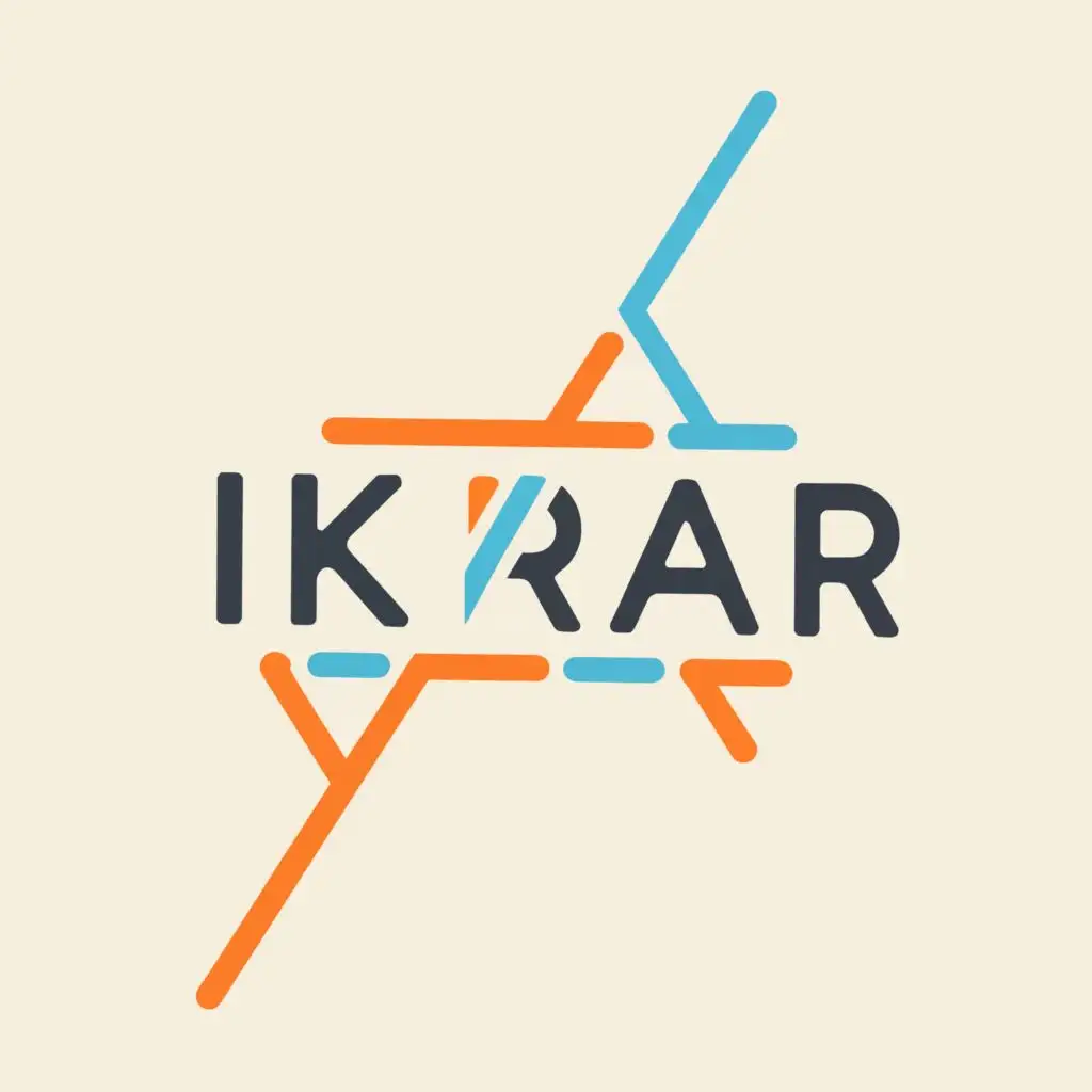 LOGO-Design-For-Ikrar-Minimalistic-Line-Break-with-Typography