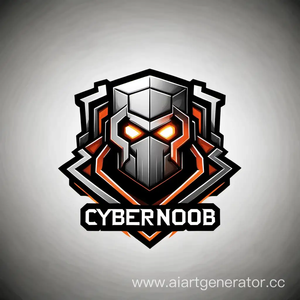 Логотип для кибер команды по CS2 под названием CyberNoob