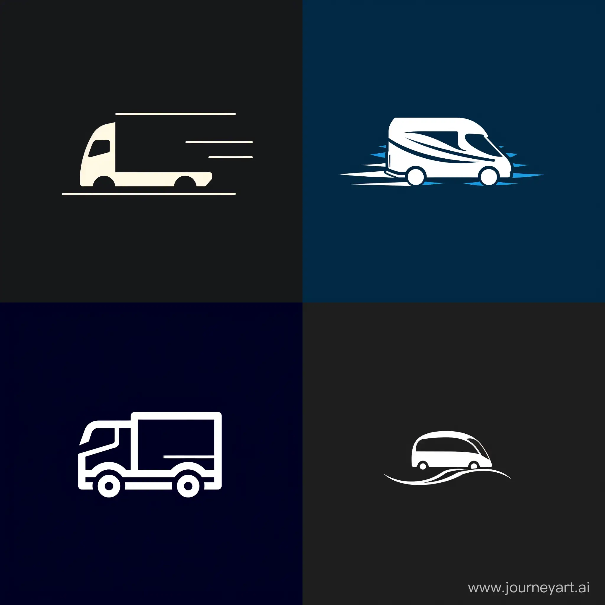 logo for a transportation company, minimalism