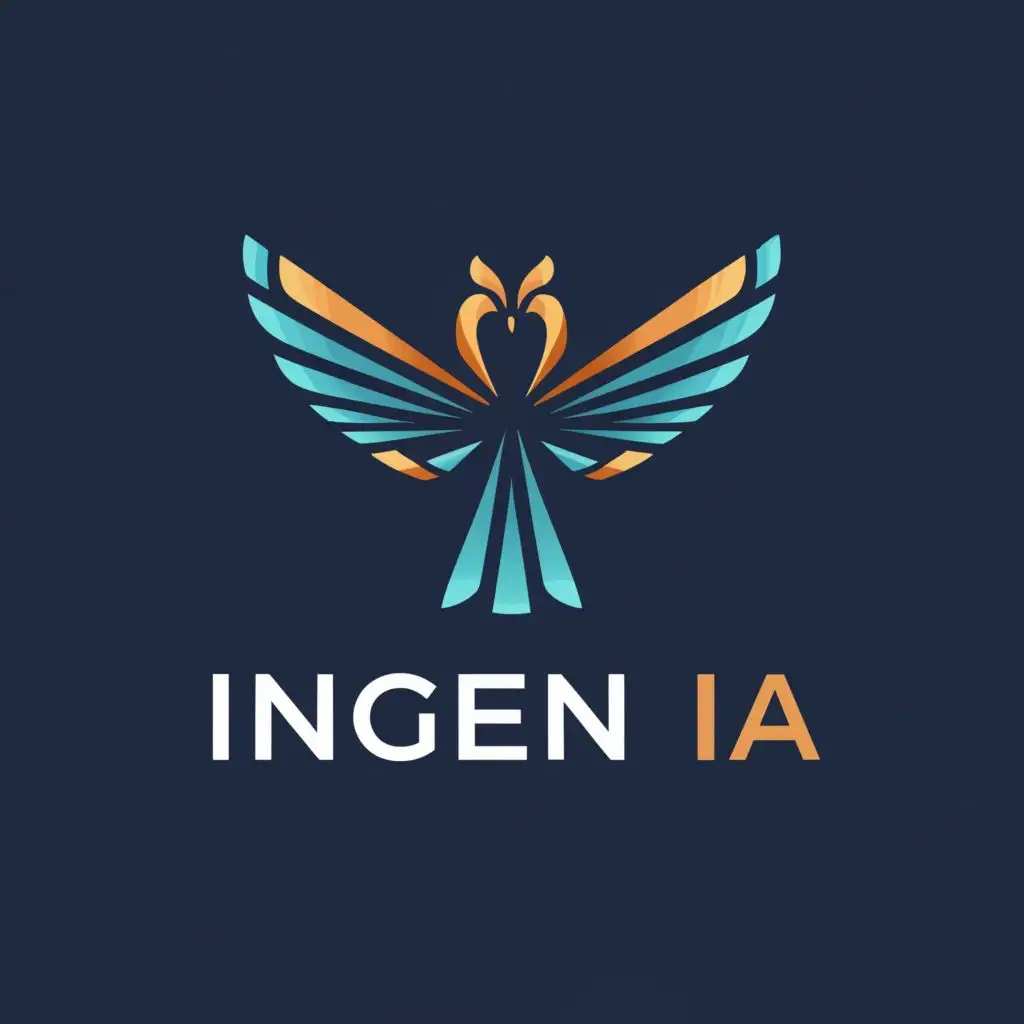 a logo design,with the text "INGEN IA", main symbol:phoenix, robotics,Moderate,be used in Technology industry,clear background