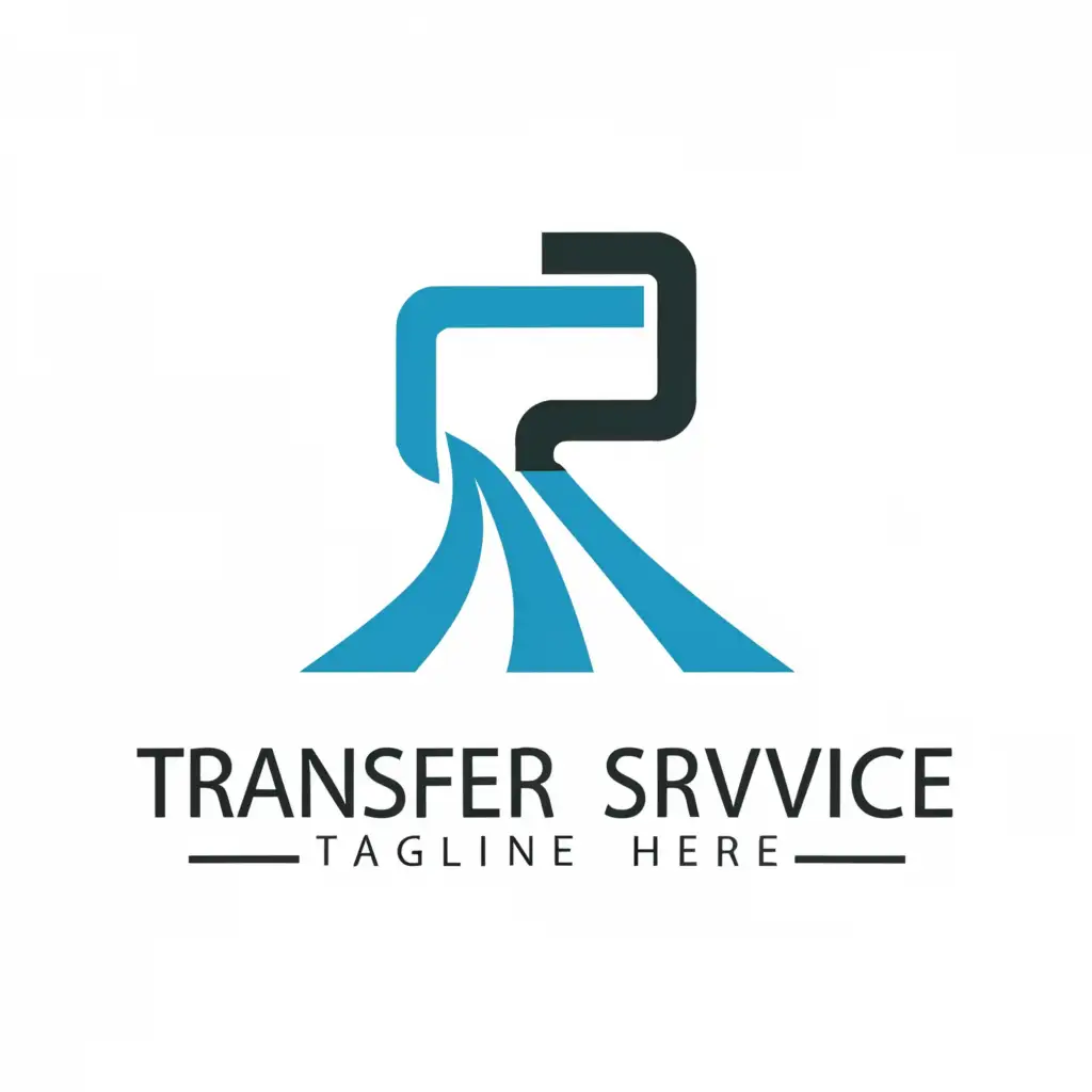 a logo design,with the text "Transfer Service", main symbol:road,Moderate,be used in Travel industry,clear background