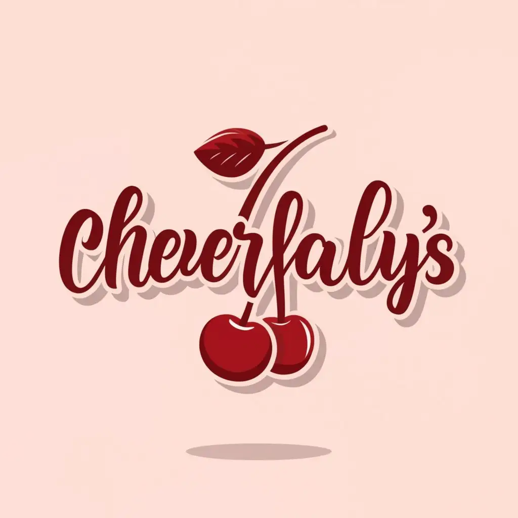 a logo design,with the text "CherryLadys", main symbol:Cherry,Moderate,clear background