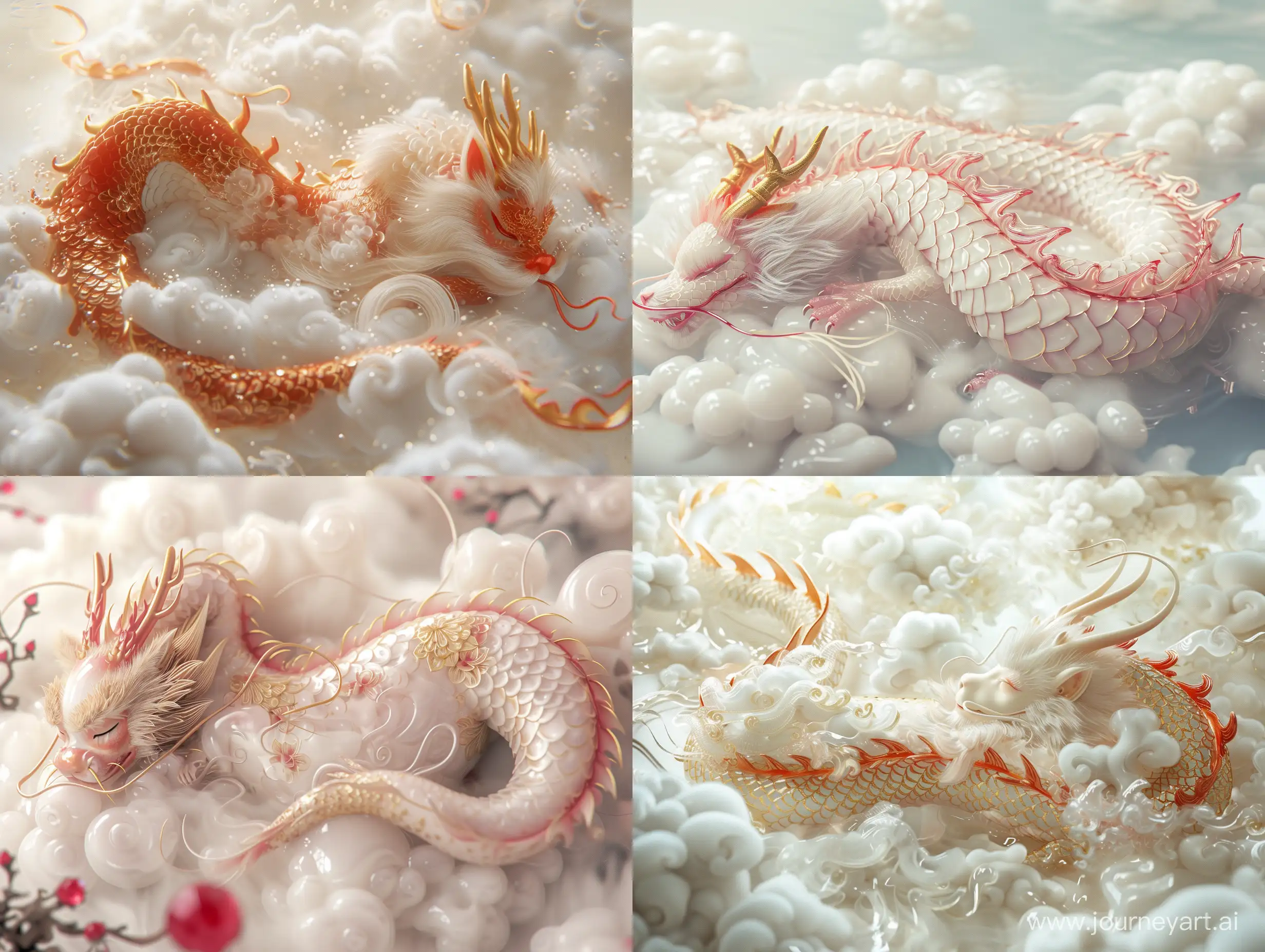 Translucent-Chinese-Dragon-Sleeping-on-Clouds-with-Ruby-and-Gold-Accents