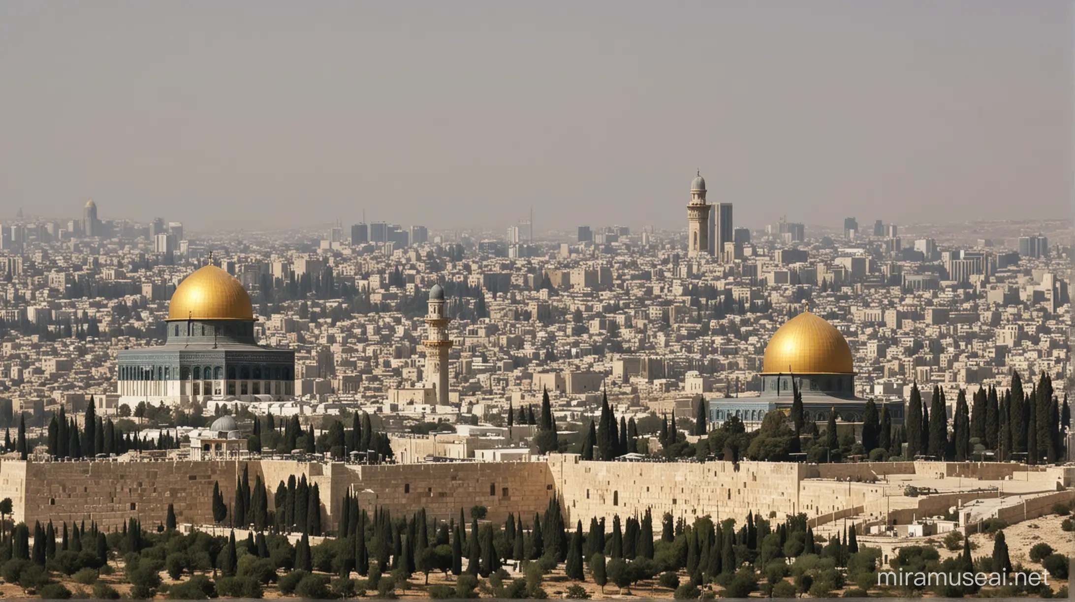 Masjid alAqsa and Hakel Suleimani Sacred Sites Amidst Ancient Architecture