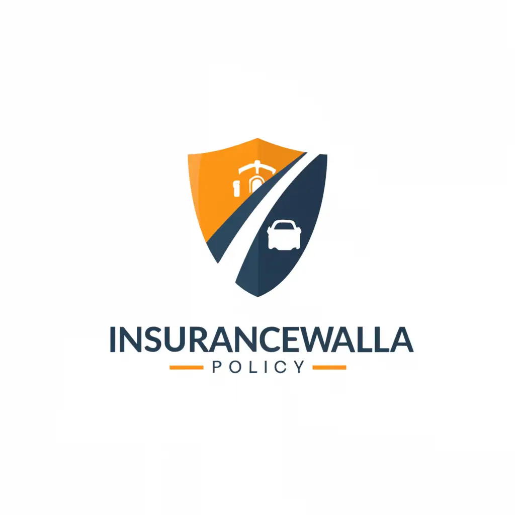 a logo design,with the text 'InSuraNce-WaLLa', main symbol:Insurance,Moderate,be used in Education industry,clear background