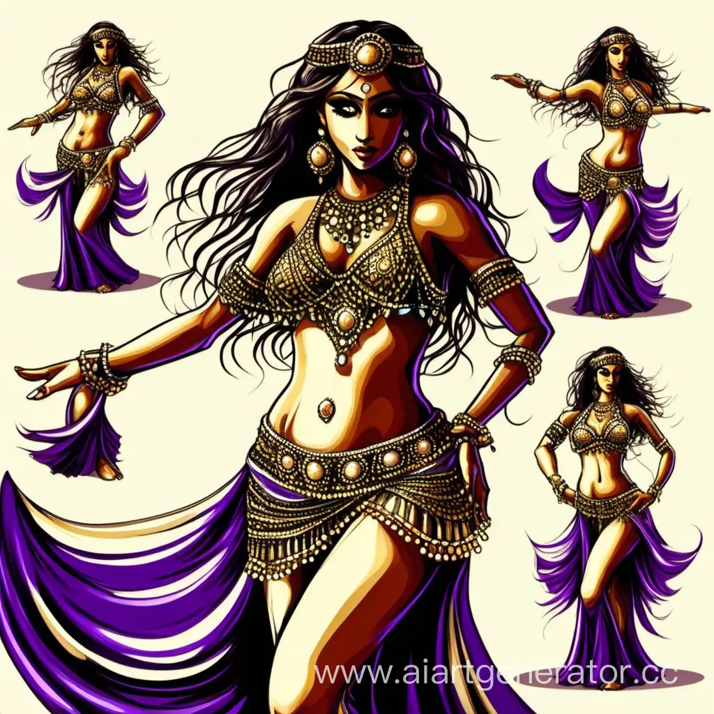 Elegant-Belly-Dance-Artistry-with-Vibrant-Movements