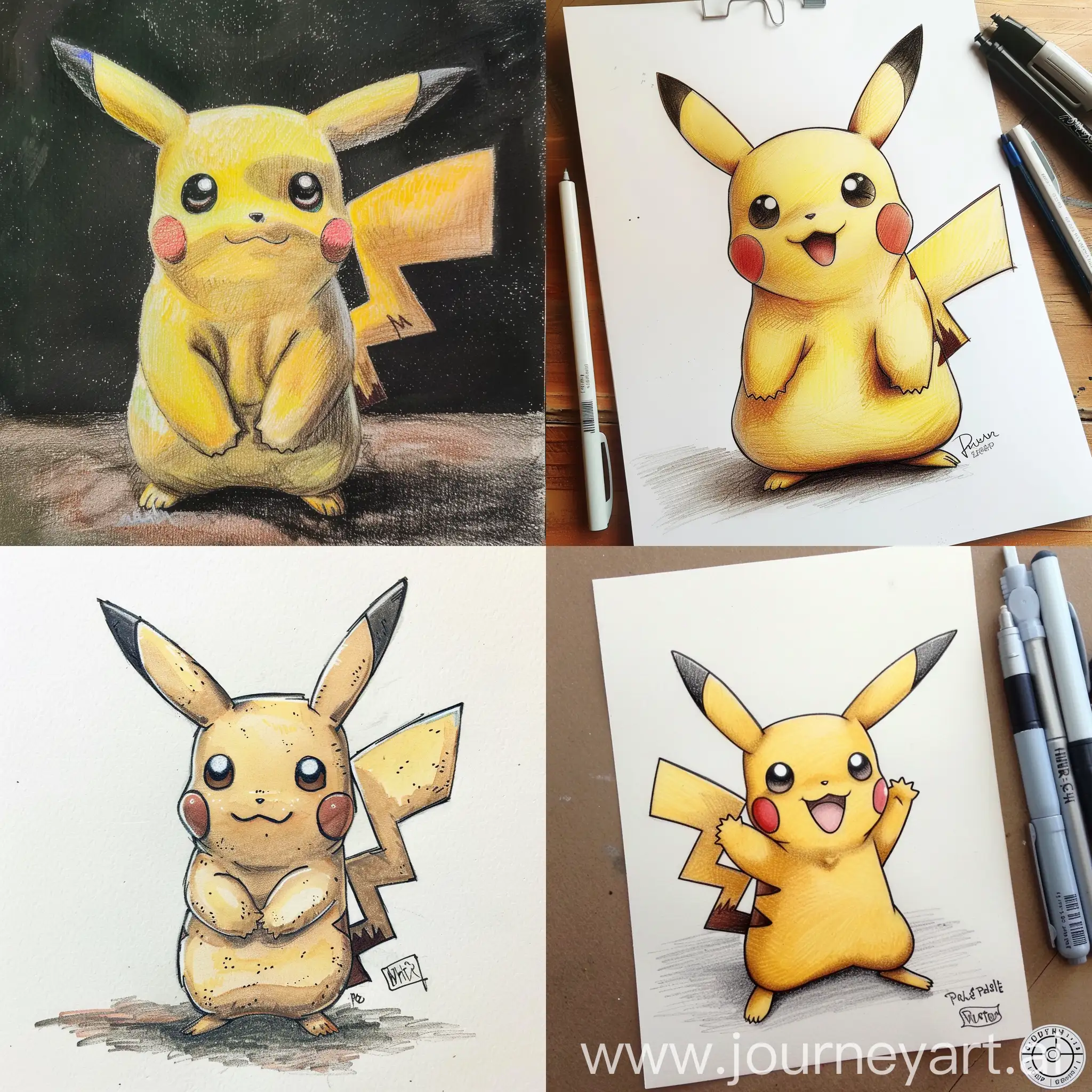 Adorable-Pikachu-Drawing-with-Vibrant-Colors