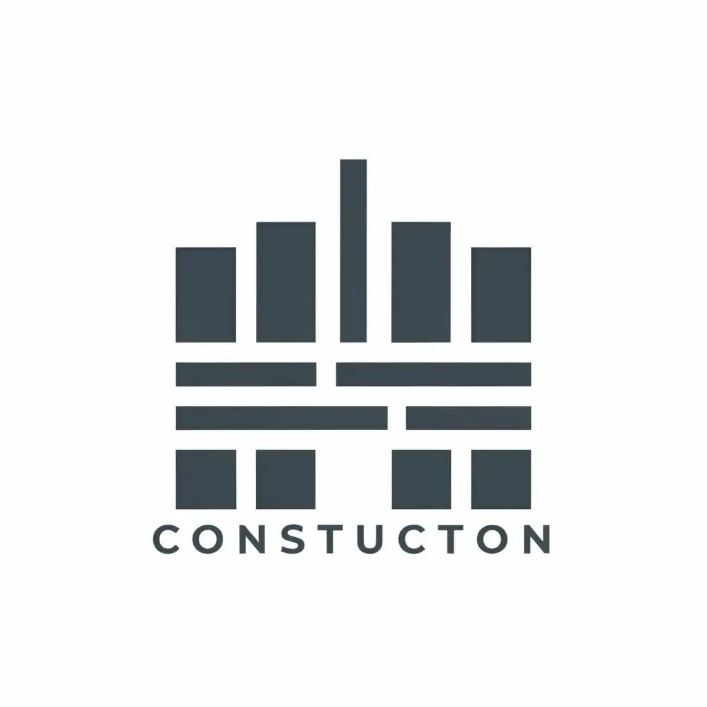 a logo design,with the text "LLC construction", main symbol:Construction,Minimalistic,clear background