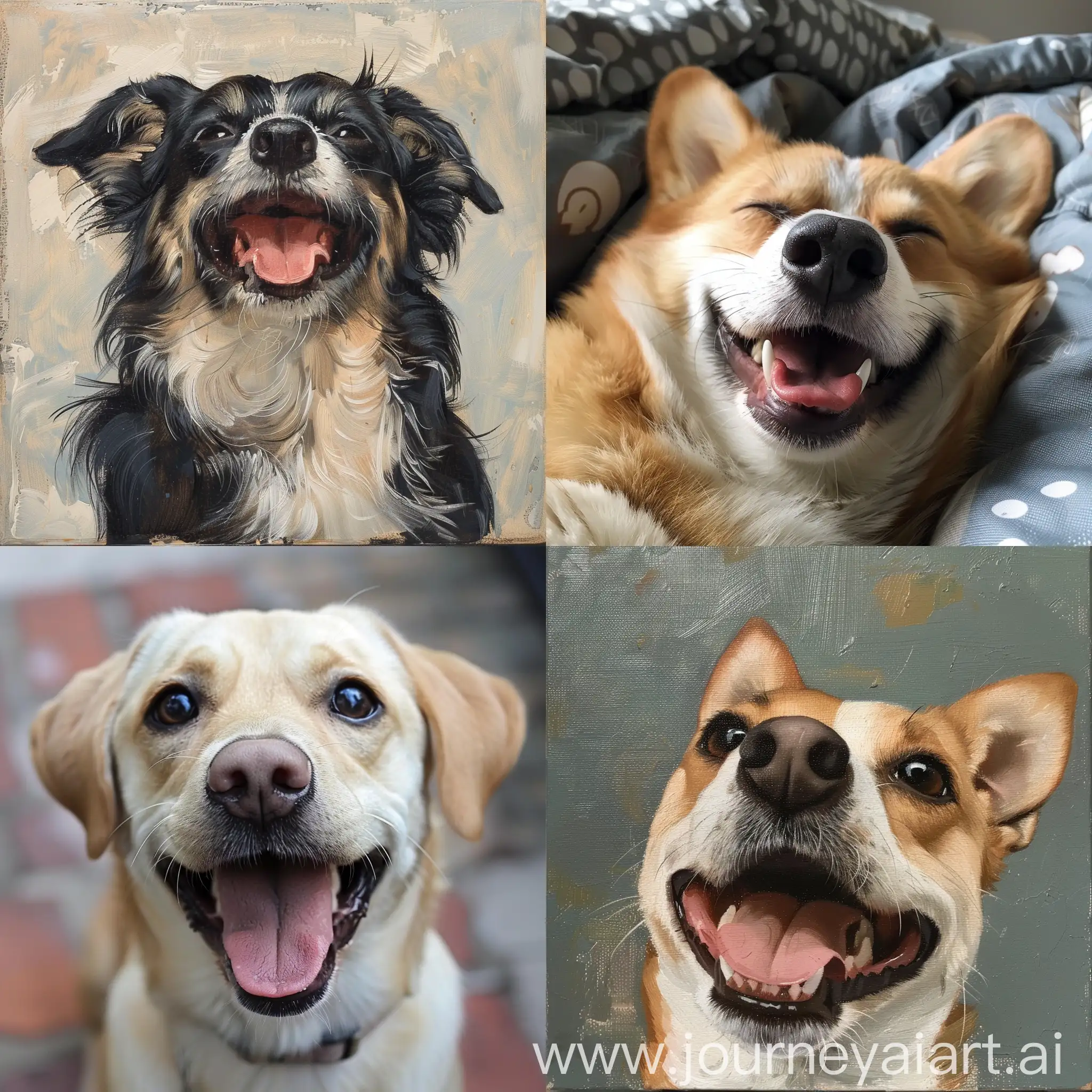 Joyful-Dog-in-a-Vibrant-Environment