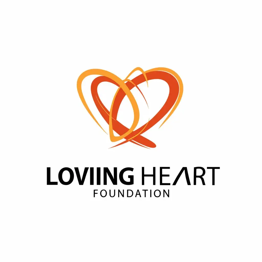 a logo design,with the text "Loving Heart Foundation", main symbol:heart,Moderate,be used in Religious industry,clear background