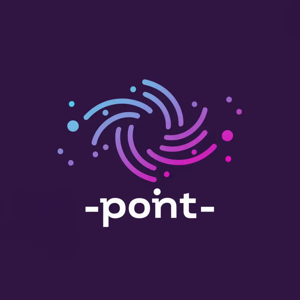 a logo design,with the text "– point –", main symbol:Cosmos, colors, painting,Moderate,clear background