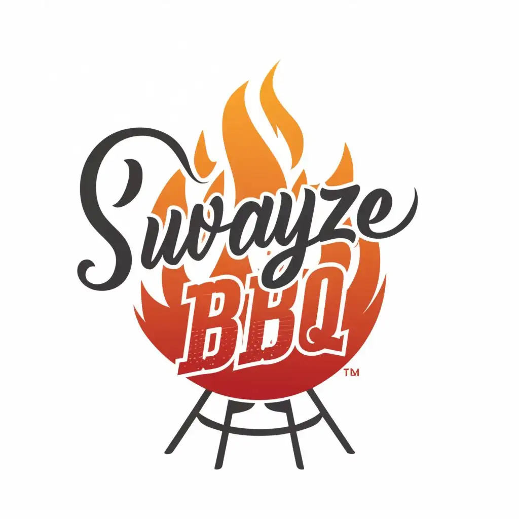 logo, Bbq, with the text "SWAYZE  BBQ ", typography, be used in Restaurant industry