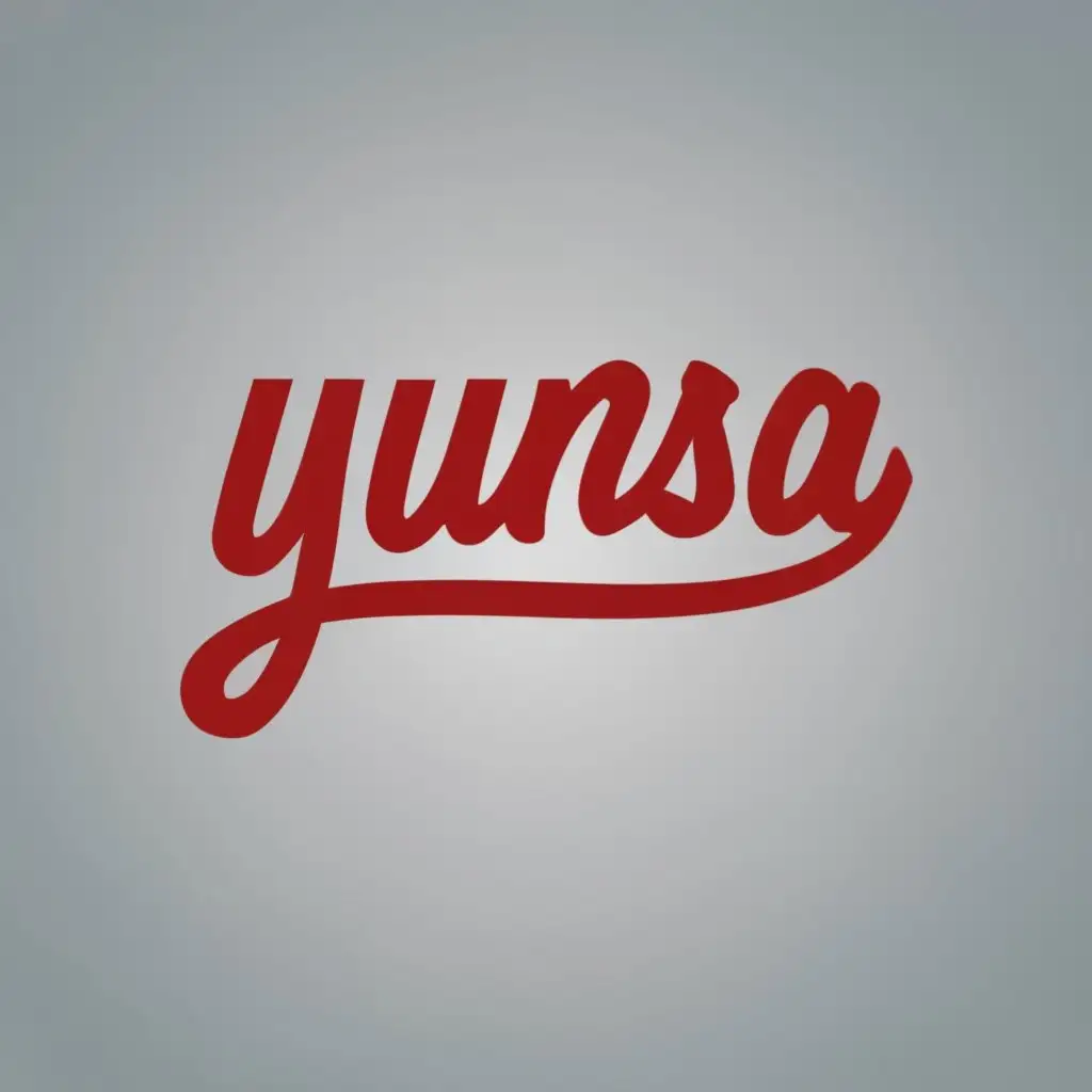 logo, Yunsa, with the text "YUNSA", typography, be used in Automotive industry