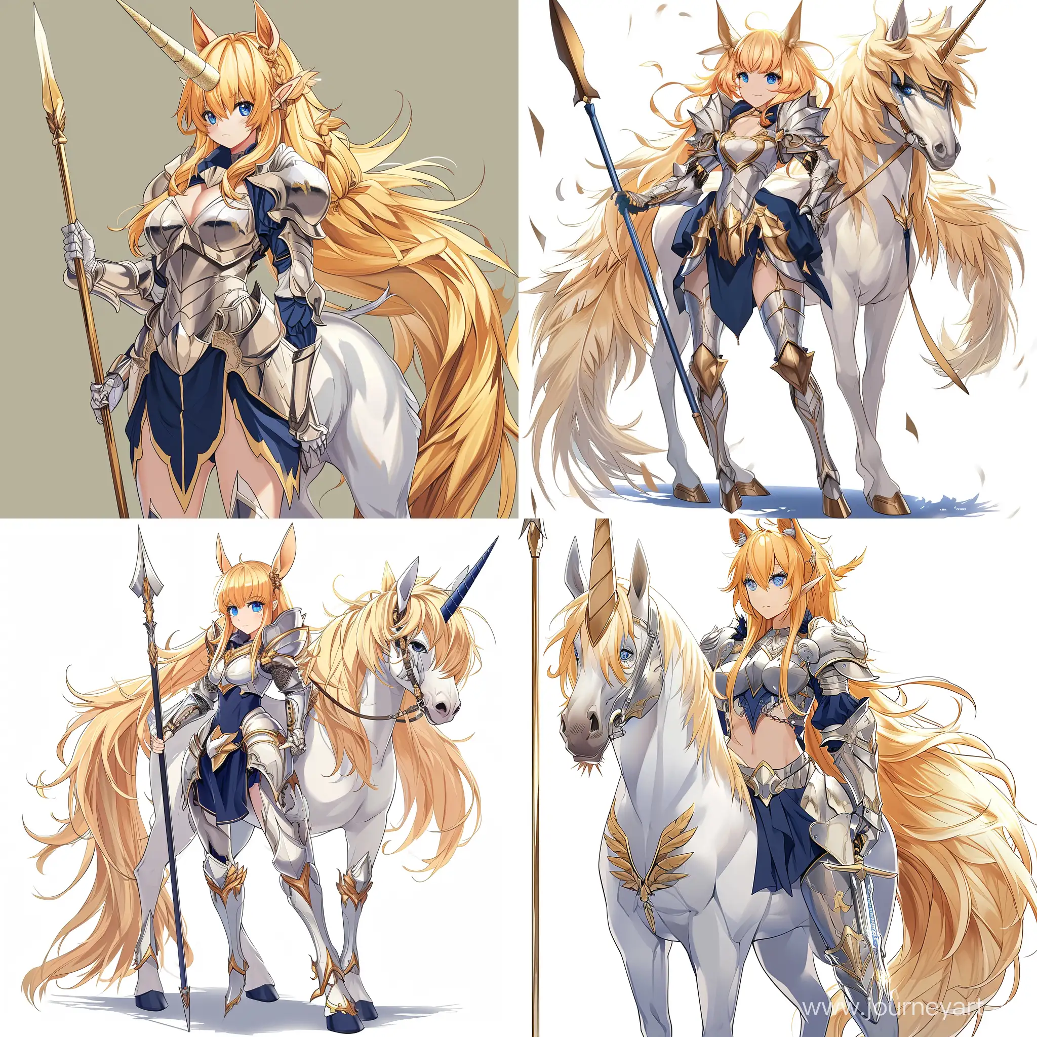 Stunning-Knight-Centaur-with-Golden-Mane-and-Spear