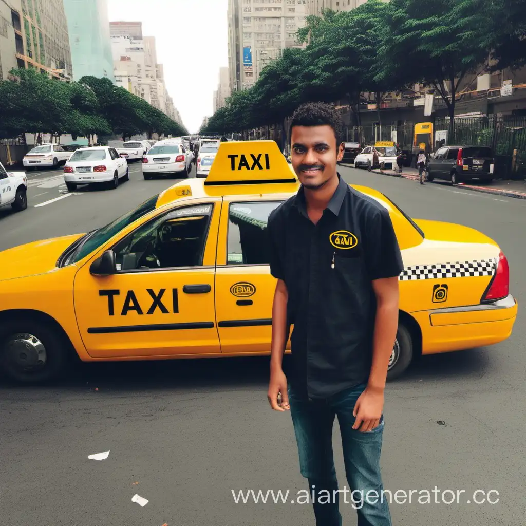 New-Taxi-Driver-Embarks-on-Inaugural-Shift-in-the-City