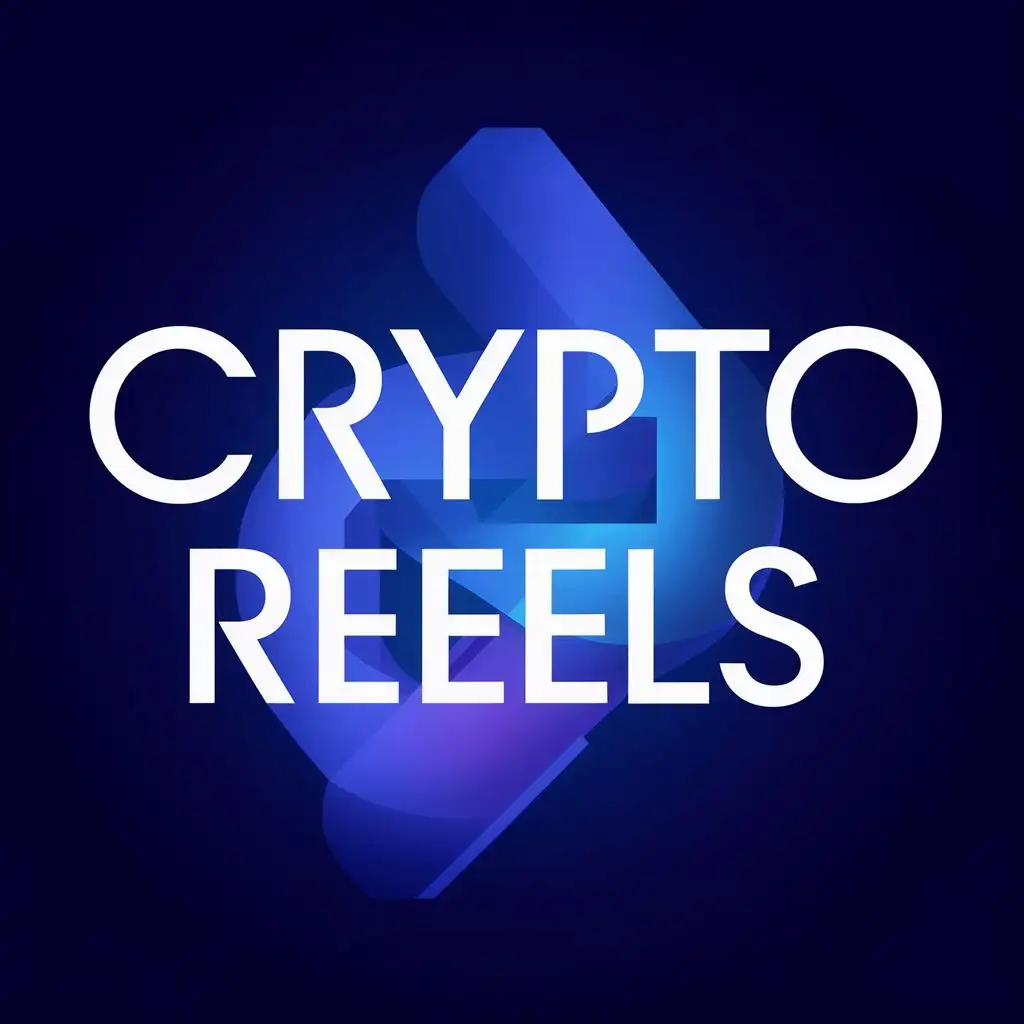 logo, CR, with the text "Crypto Reels", typography