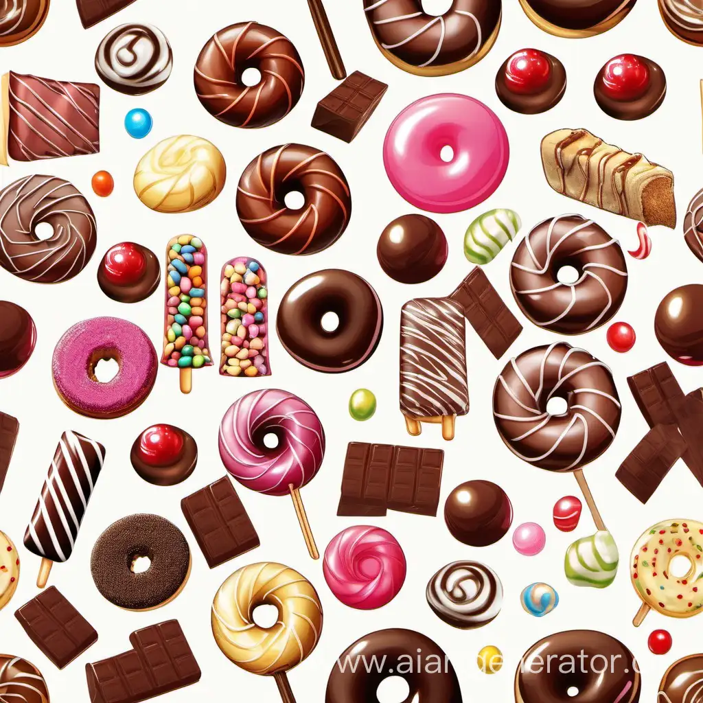 Assorted-Sweets-on-Clean-White-Background