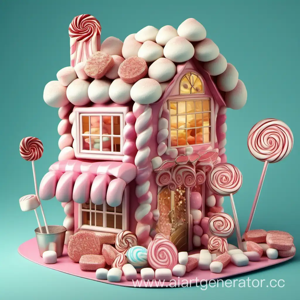 Сахарный дом конфетной феи зефир конфеты шоколад сладости