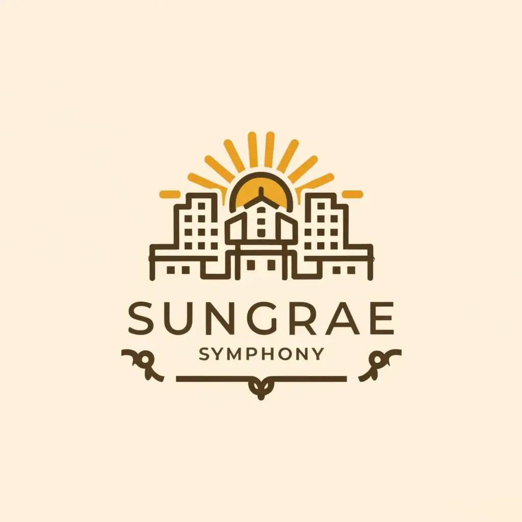 a logo design,with the text "SUNGRAZE SYMPHONY", main symbol:RESORTS,Moderate,clear background