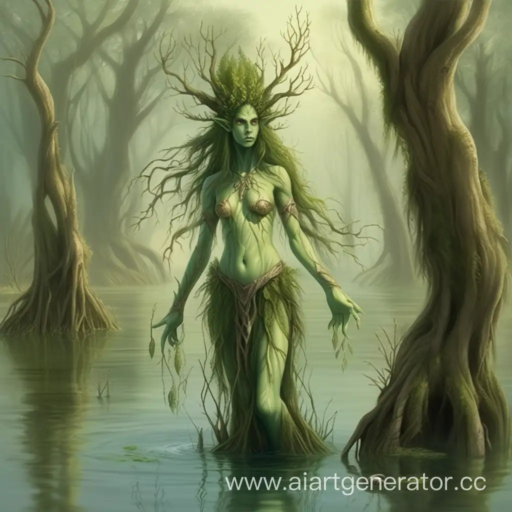 Enchanting-Swamp-Dryad-Amidst-Mystical-Marshes