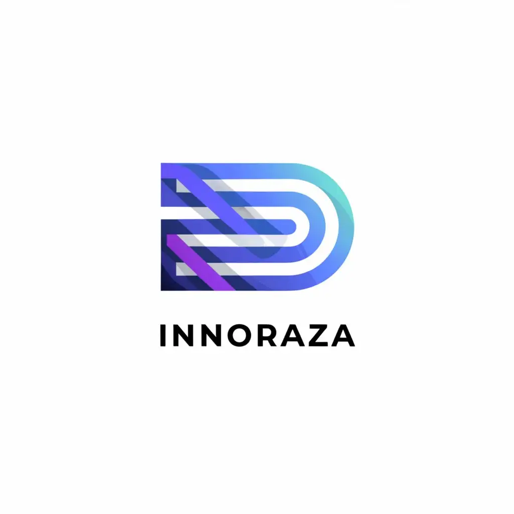 a logo design, with the text 'innoraza', main symbol: R, Moderate, clear background