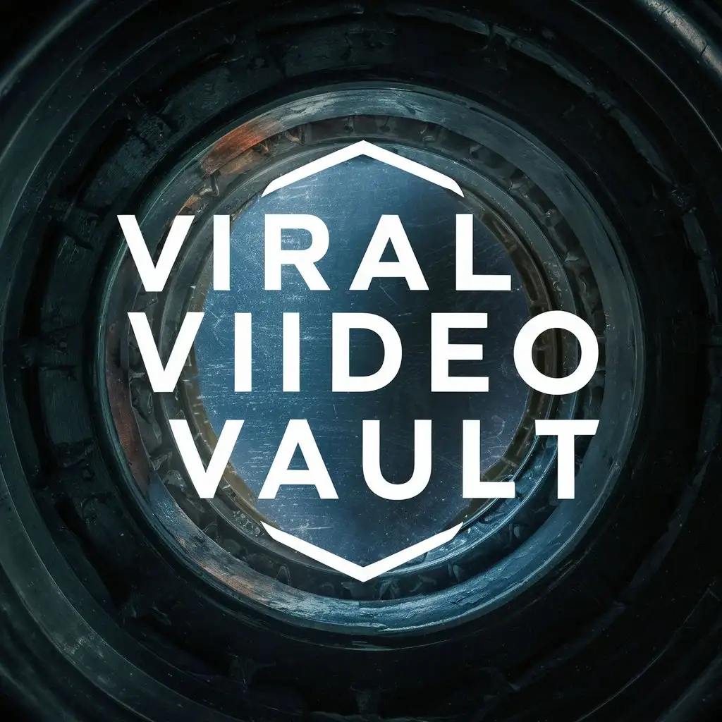 logo, vault, with the text "Viral Video Vault", typography, be used in Technology industry