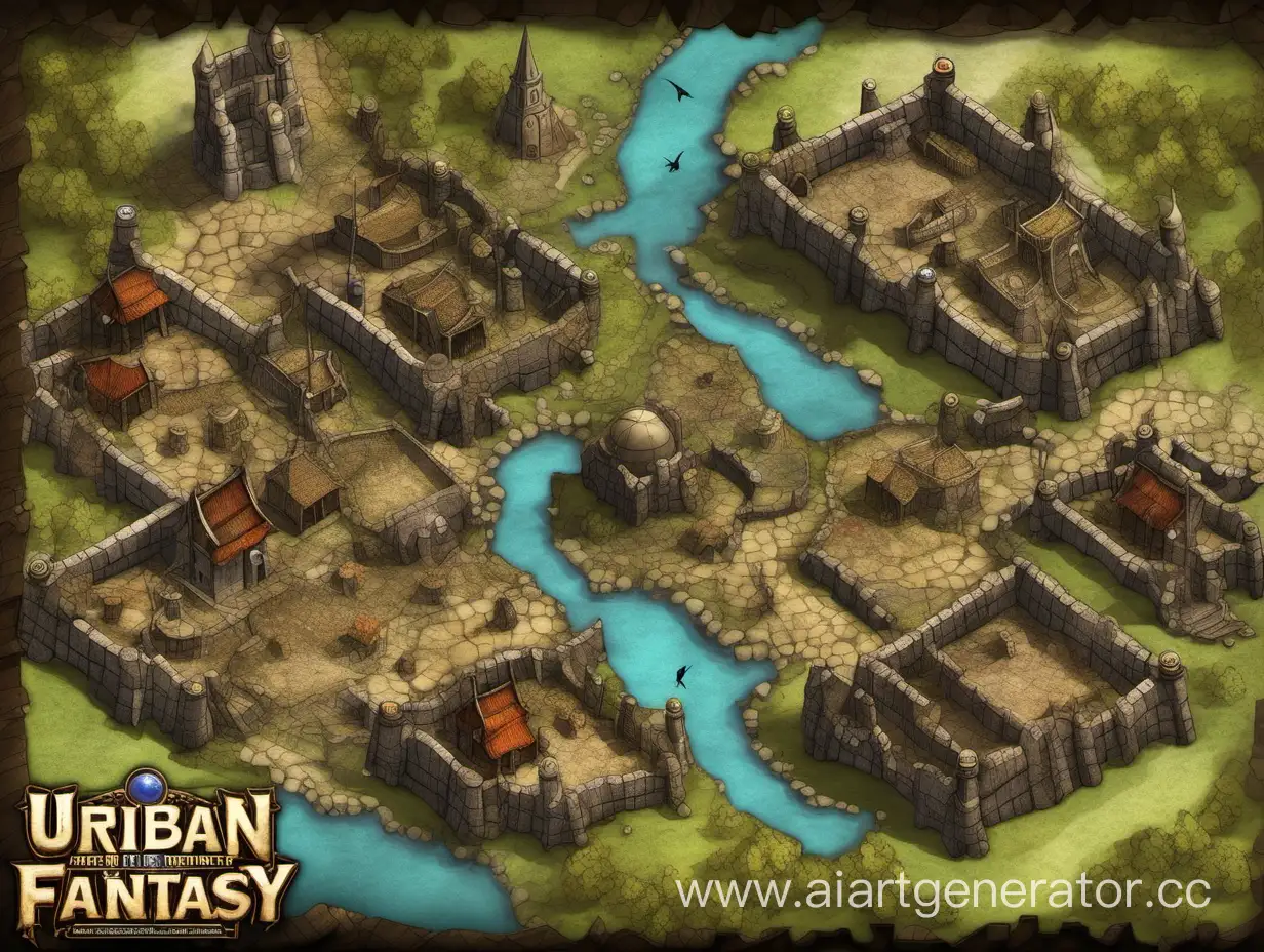 Fantasy-Ancient-Legend-Battle-Arena-Urbanthemed-Birdseye-View-Game-Maps