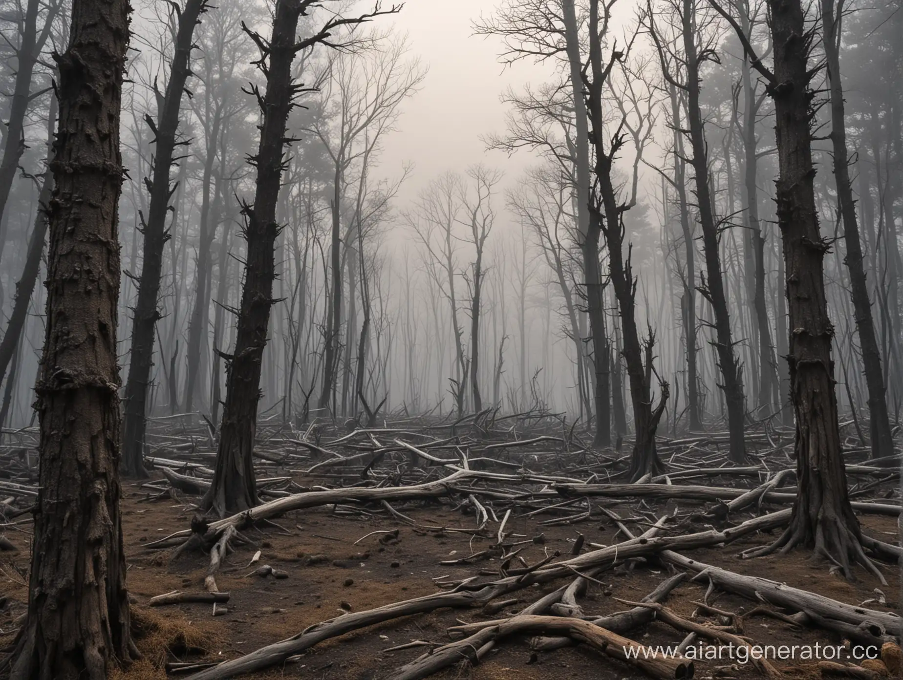 Desolate-Landscape-Remnants-of-a-Decaying-Forest