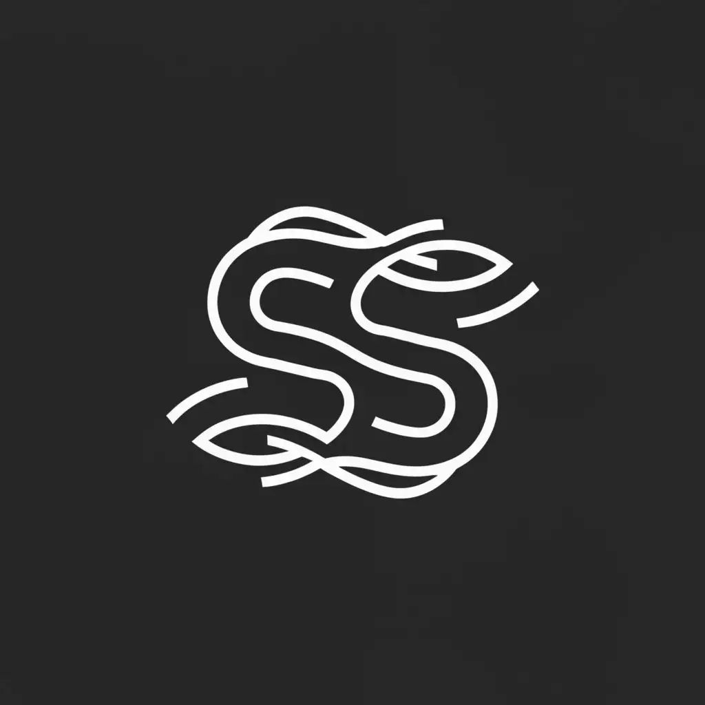 a logo design,with the text "SS", main symbol:"SS" like waves,Moderate,clear background