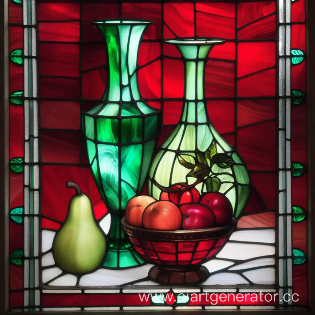 Vibrant-Red-and-Green-Stained-Glass-Still-Life