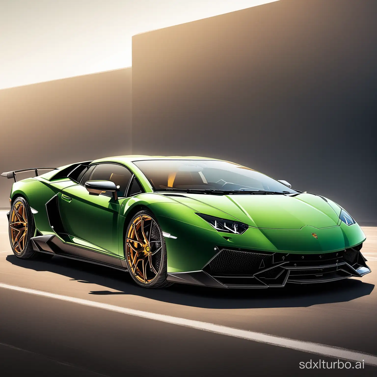 Sleek-Lamborghini-Supercar-Speeding-Through-Urban-Night-Lights