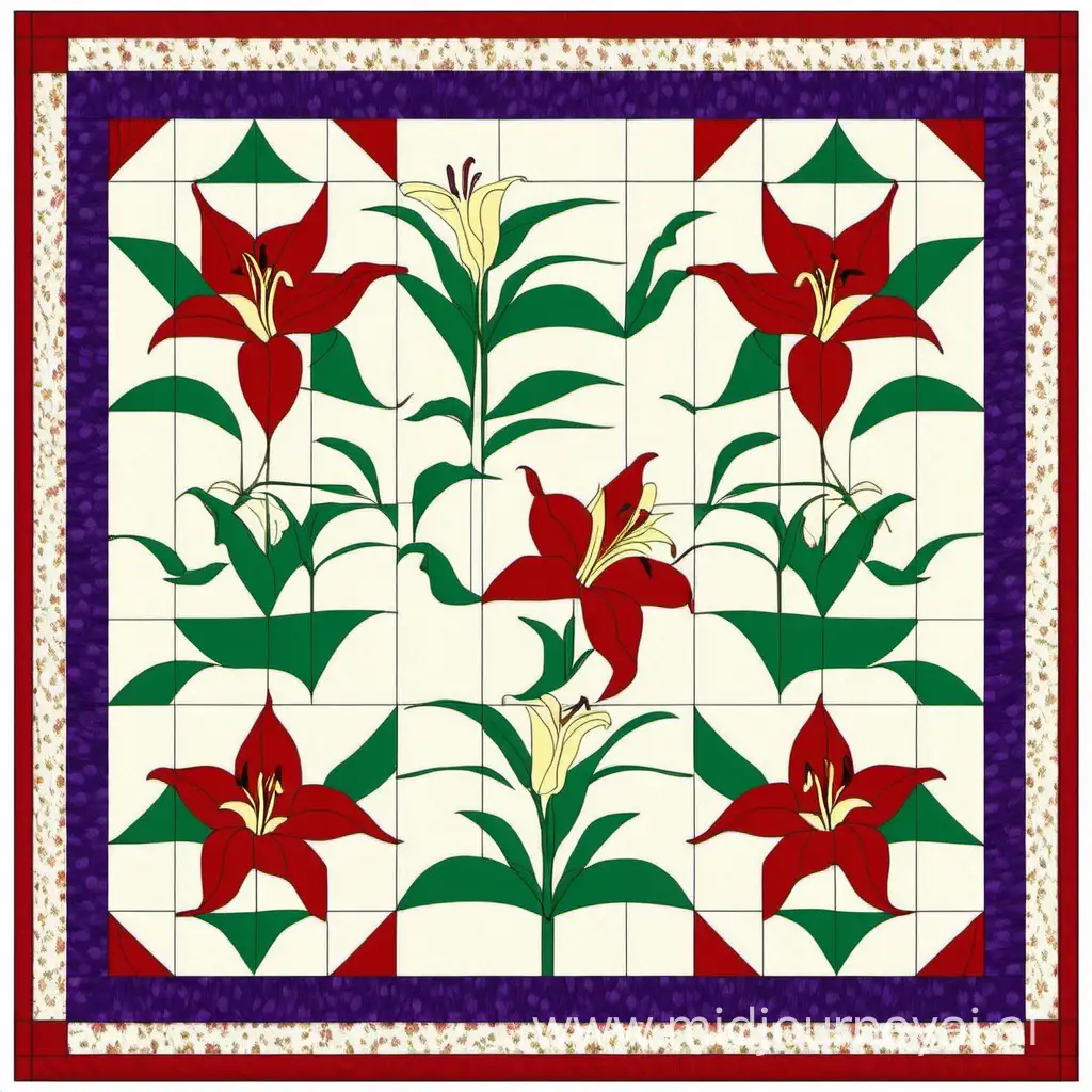 Create a quilt image carolina lily quilt