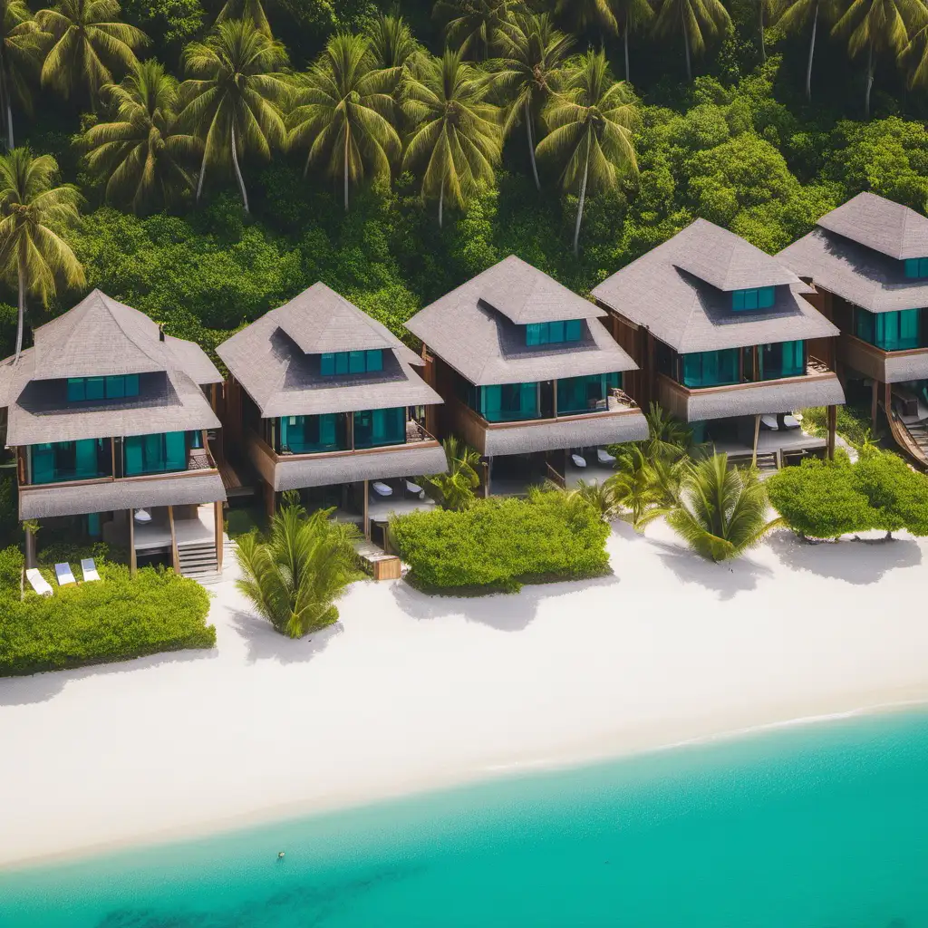variety of beach villas
