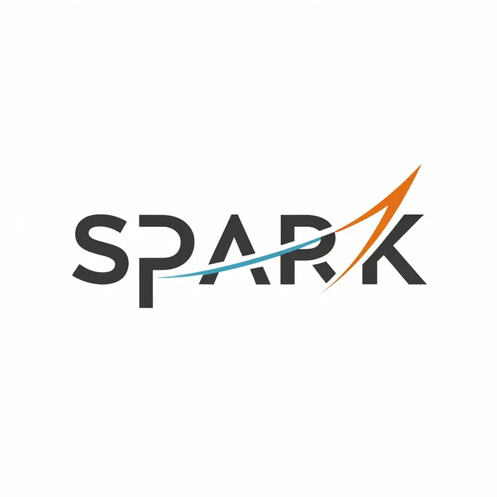 a logo design,with the text "Spark", main symbol:S,Minimalistic,be used in Technology industry,clear background