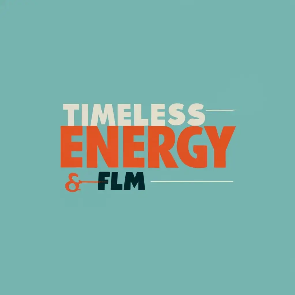 logo, Straight Banner, with the text "TIMELESS ENERGY & FLM", typography, be used in Construction industry