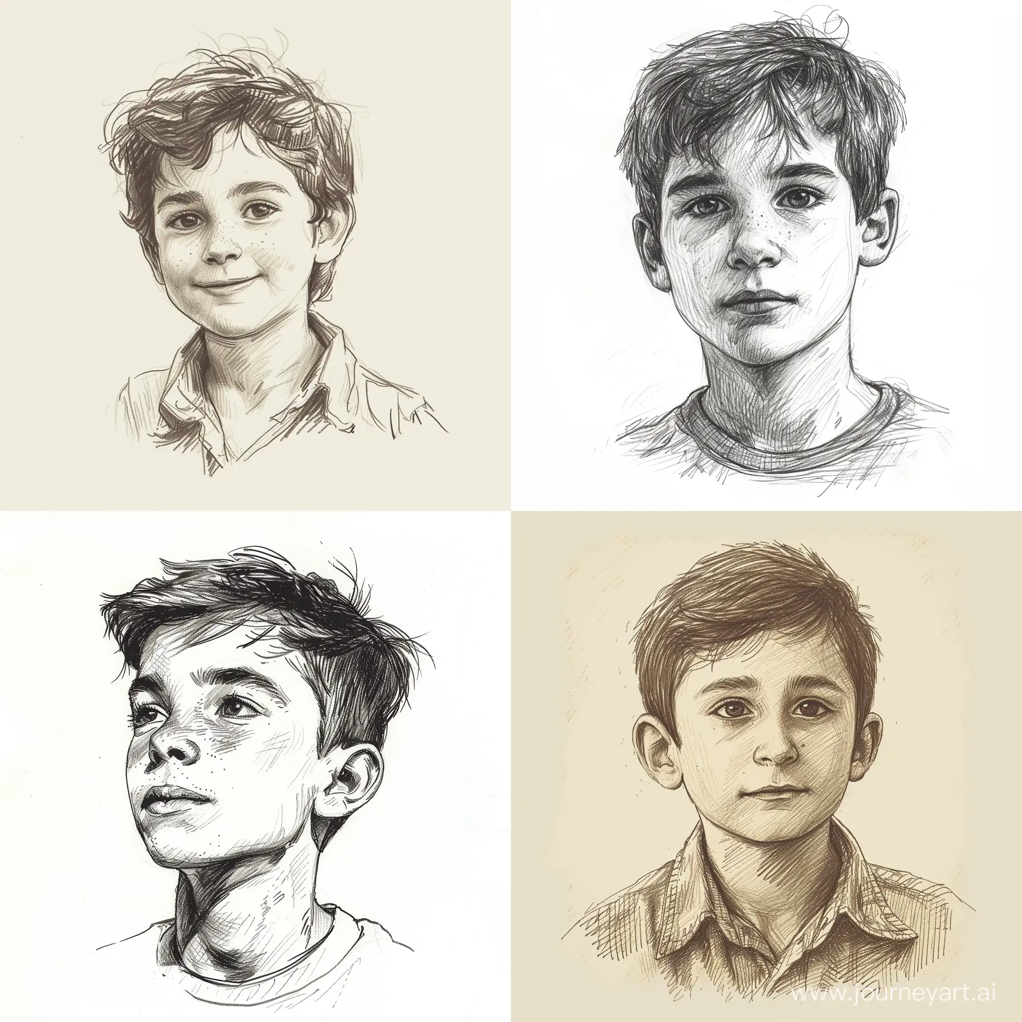 Charming-HandDrawn-Portrait-of-a-Boy-with-Expressive-Features