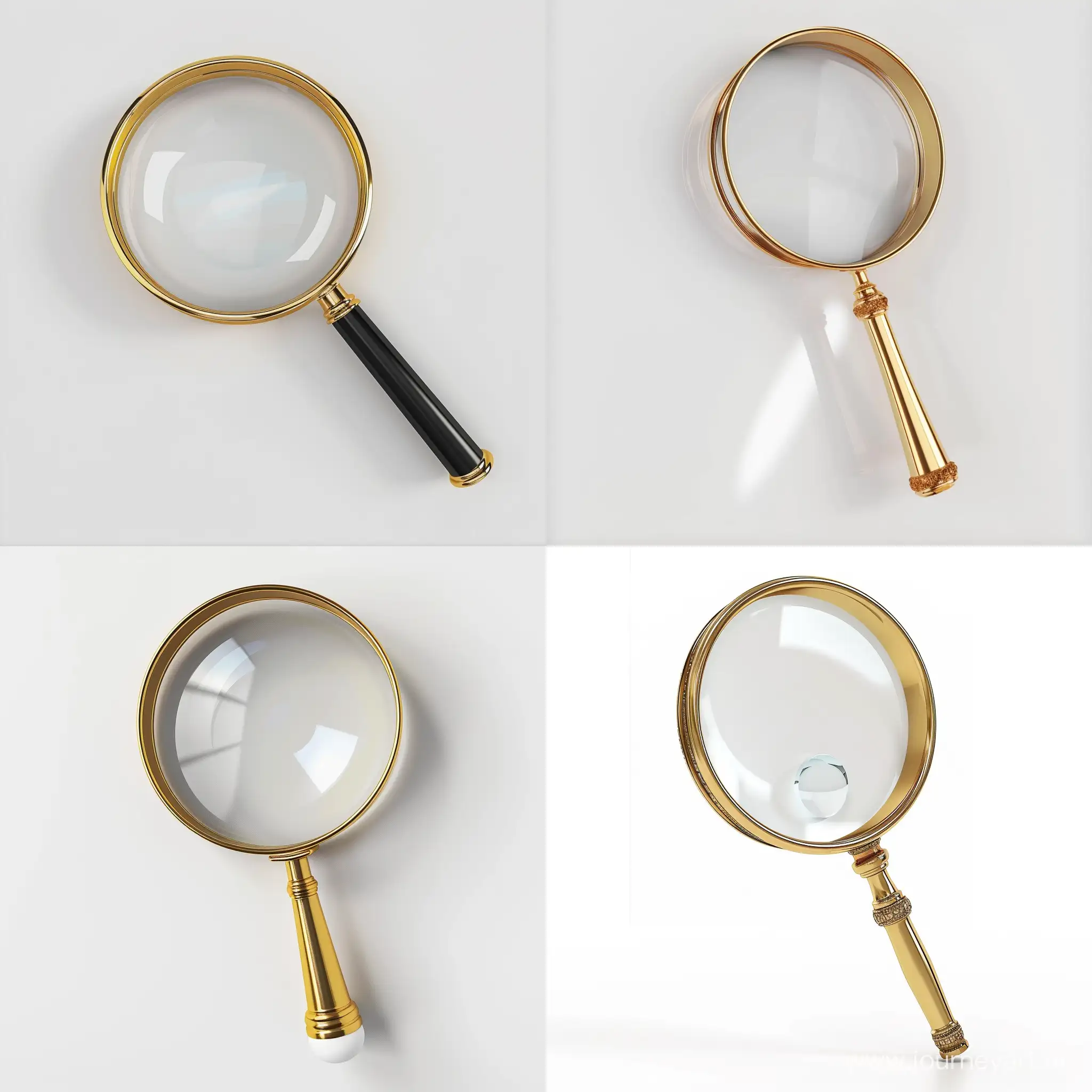 Magnifying-Glass-3D-Render-on-White-Background