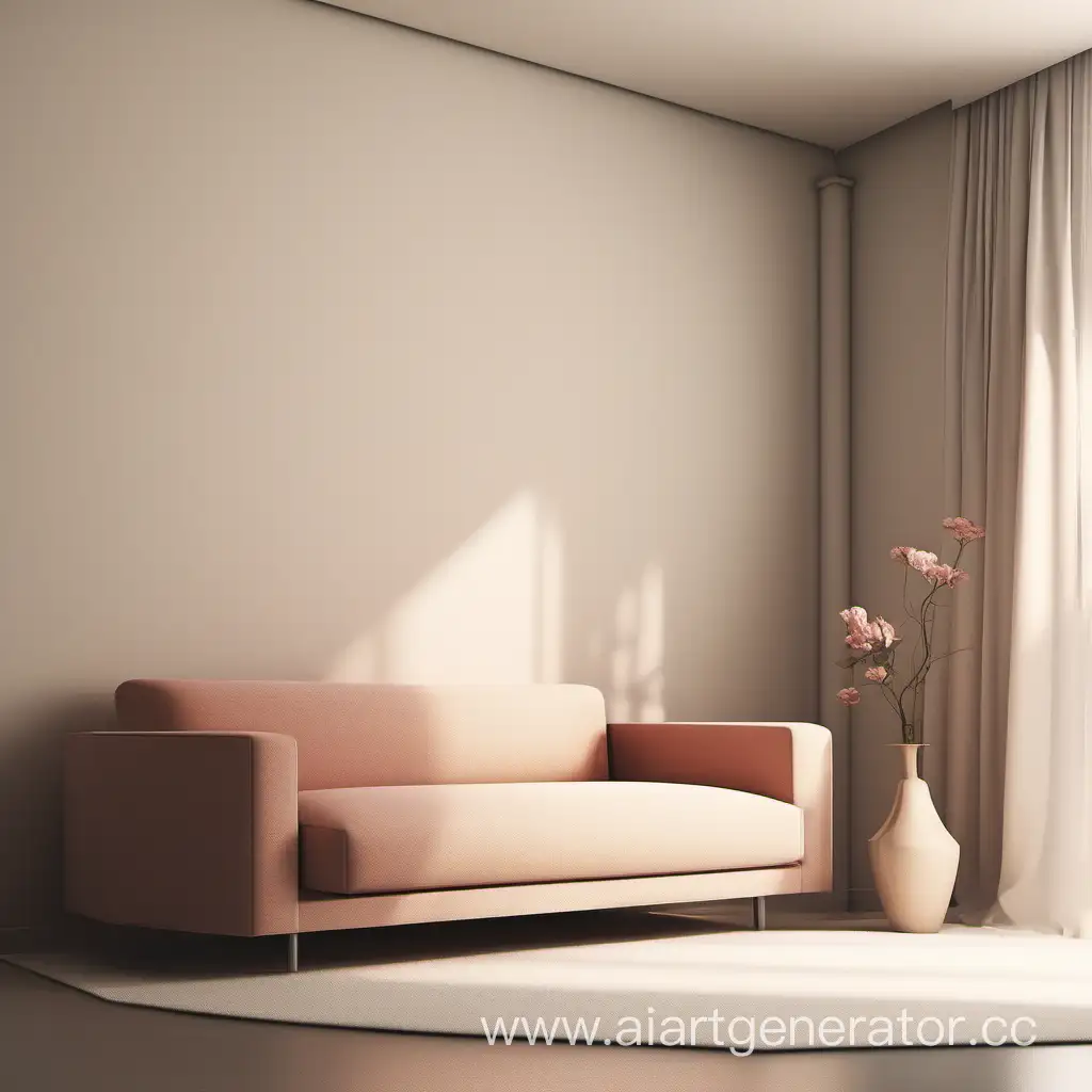 Cozy-Sofa-Setting-with-Aesthetic-Nightstand-and-Vase