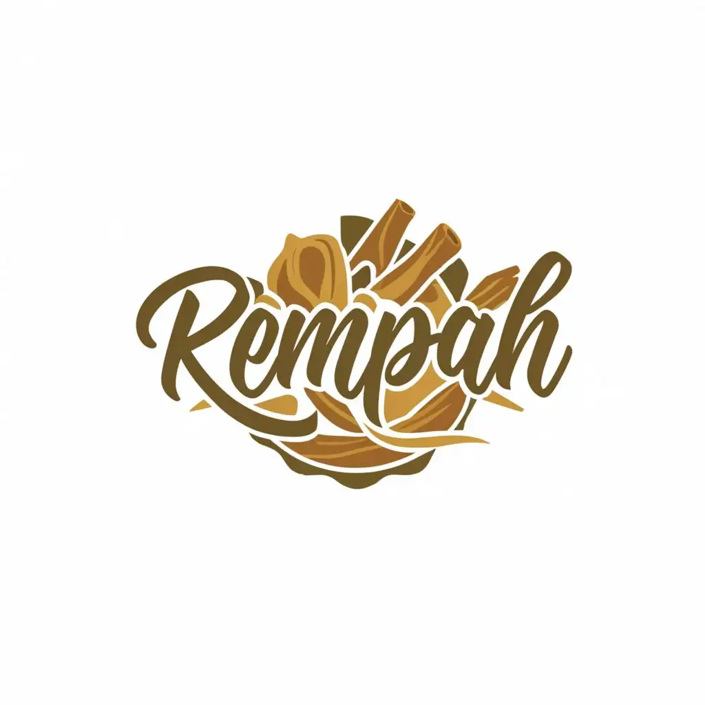 a logo design, with the text "Rempah", main symbol: Presenting Indonesian food with a variety of spices, Moderate, be used in Restaurant industry, clear background